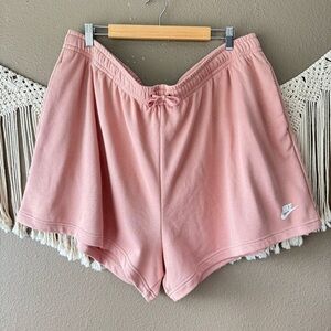 Nike Womens Club Fleece Lounge Shorts pink 3X NWT D
